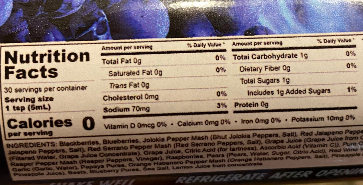 Hellfire Blueberry Hell Hot Sauce