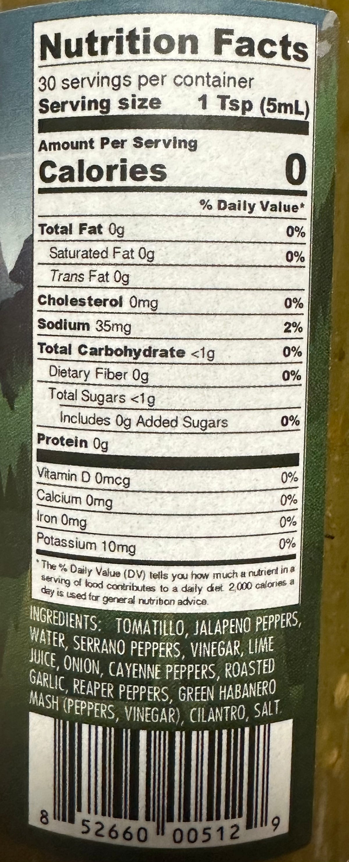 Burns &amp; McCoy Verde Hot Sauce