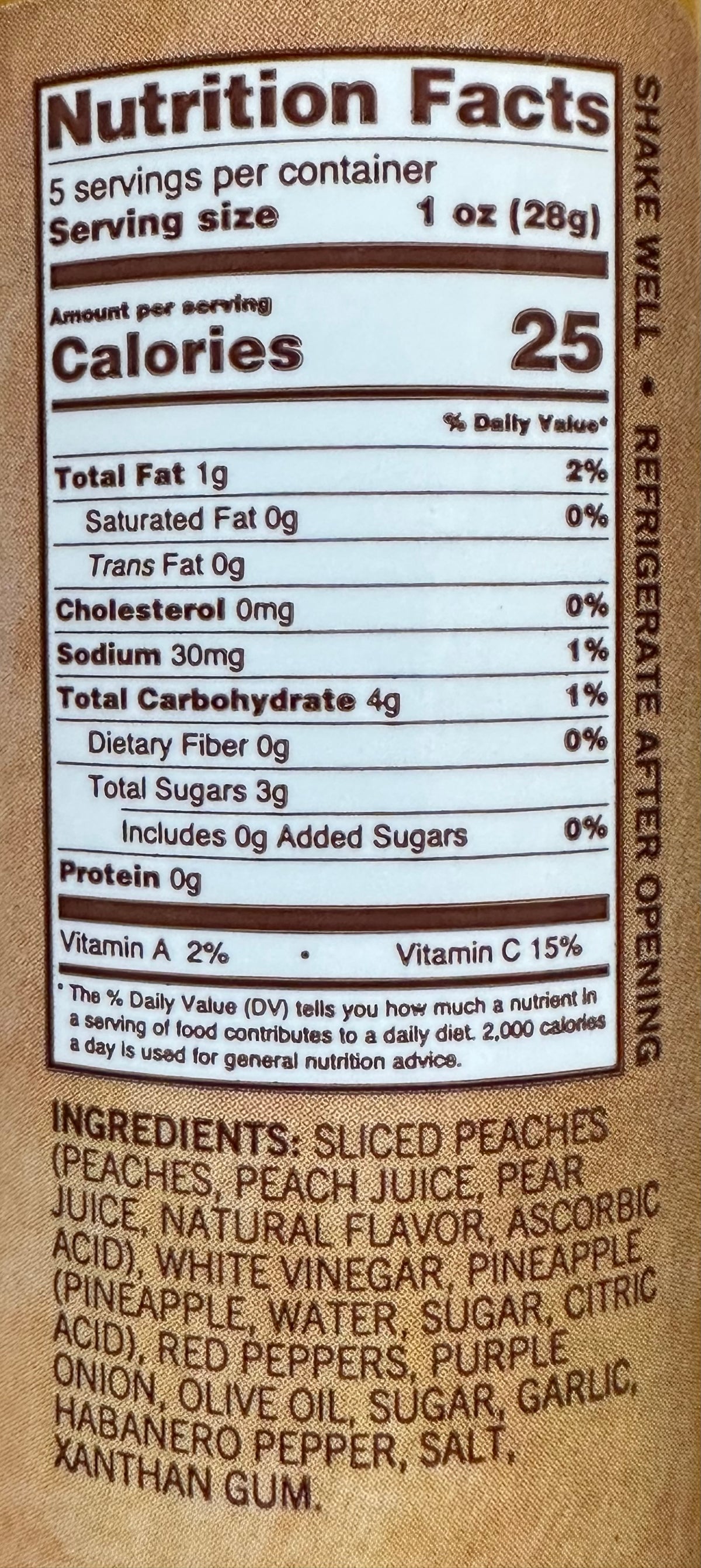 Mikey V&#39;s Peach Habanero Delight Hot Sauce