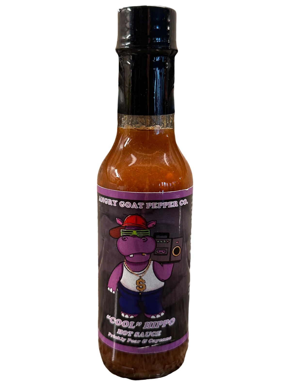 Angry Goat Cool Hippo Prickly Pear &amp; Cayenne Pepper Hot Sauce