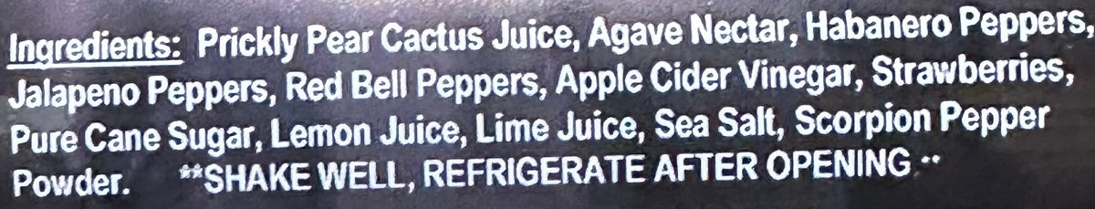 Angry Goat Purple Hippo Prickly Pear &amp; Scorpion Hot Sauce