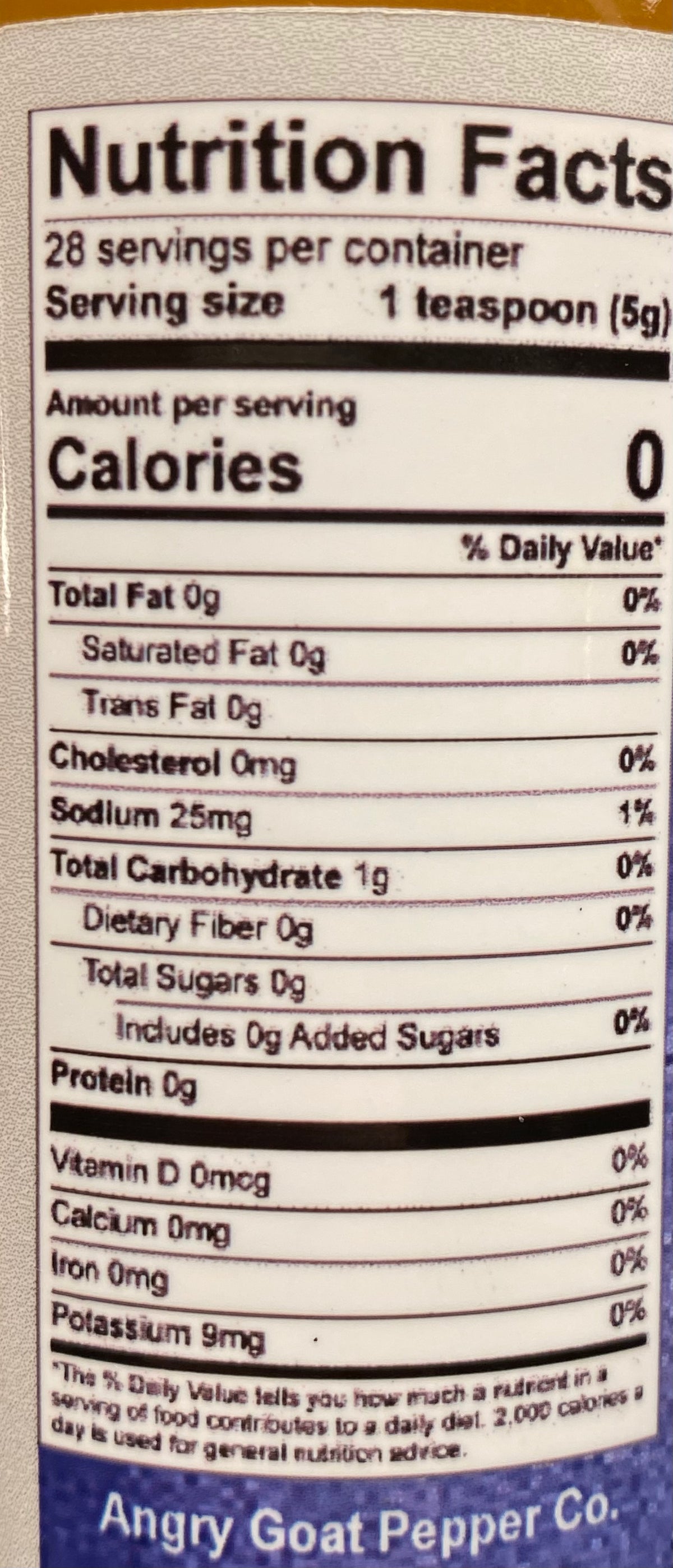 Angry Goat Hot Cock Yellow Chile Pepper Blend Hot Sauce