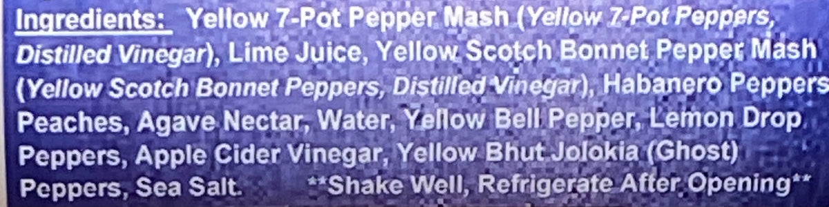 Angry Goat Hot Cock Yellow Chile Pepper Blend Hot Sauce