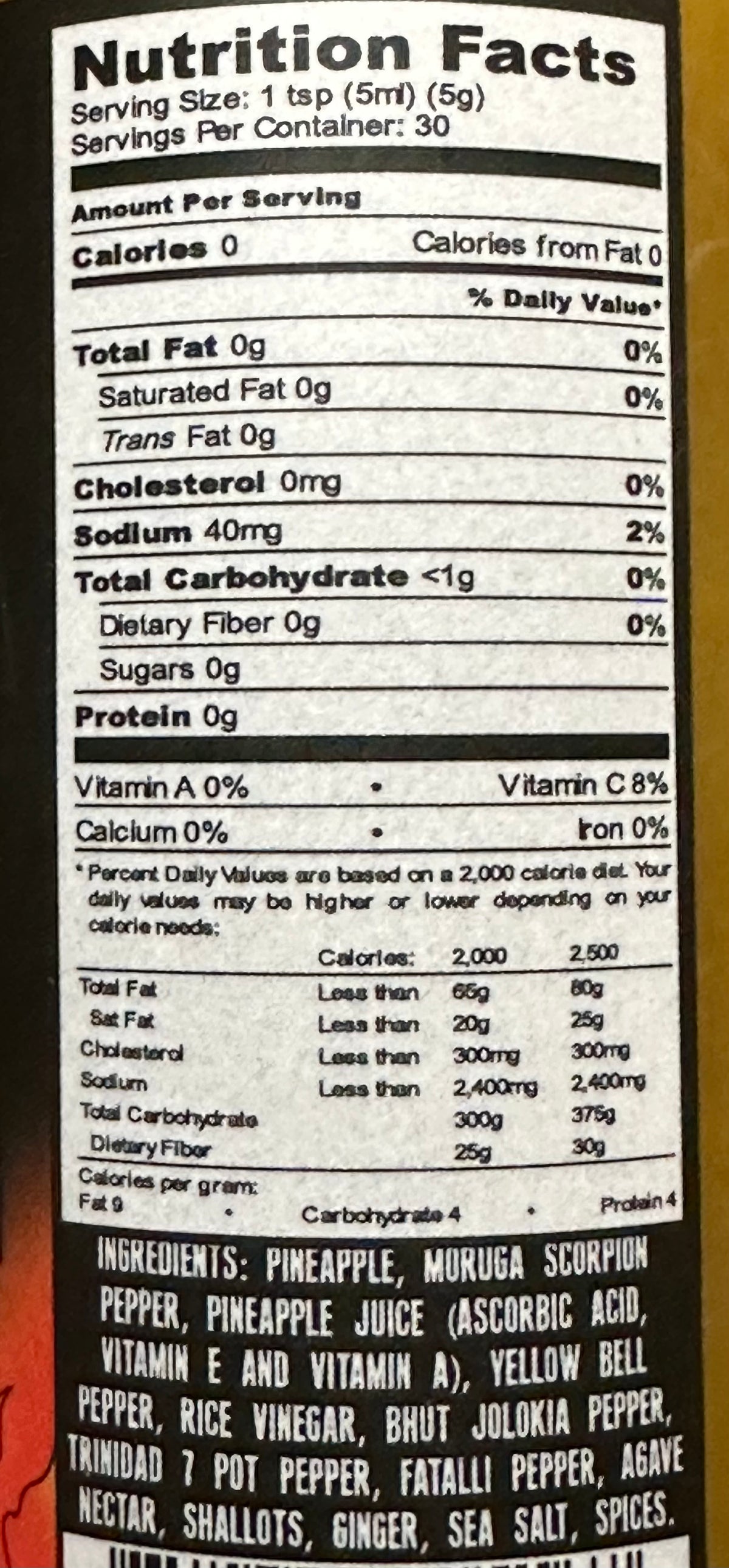 Burns &amp; McCoy Exitium Pineapple Ginger Hot Sauce