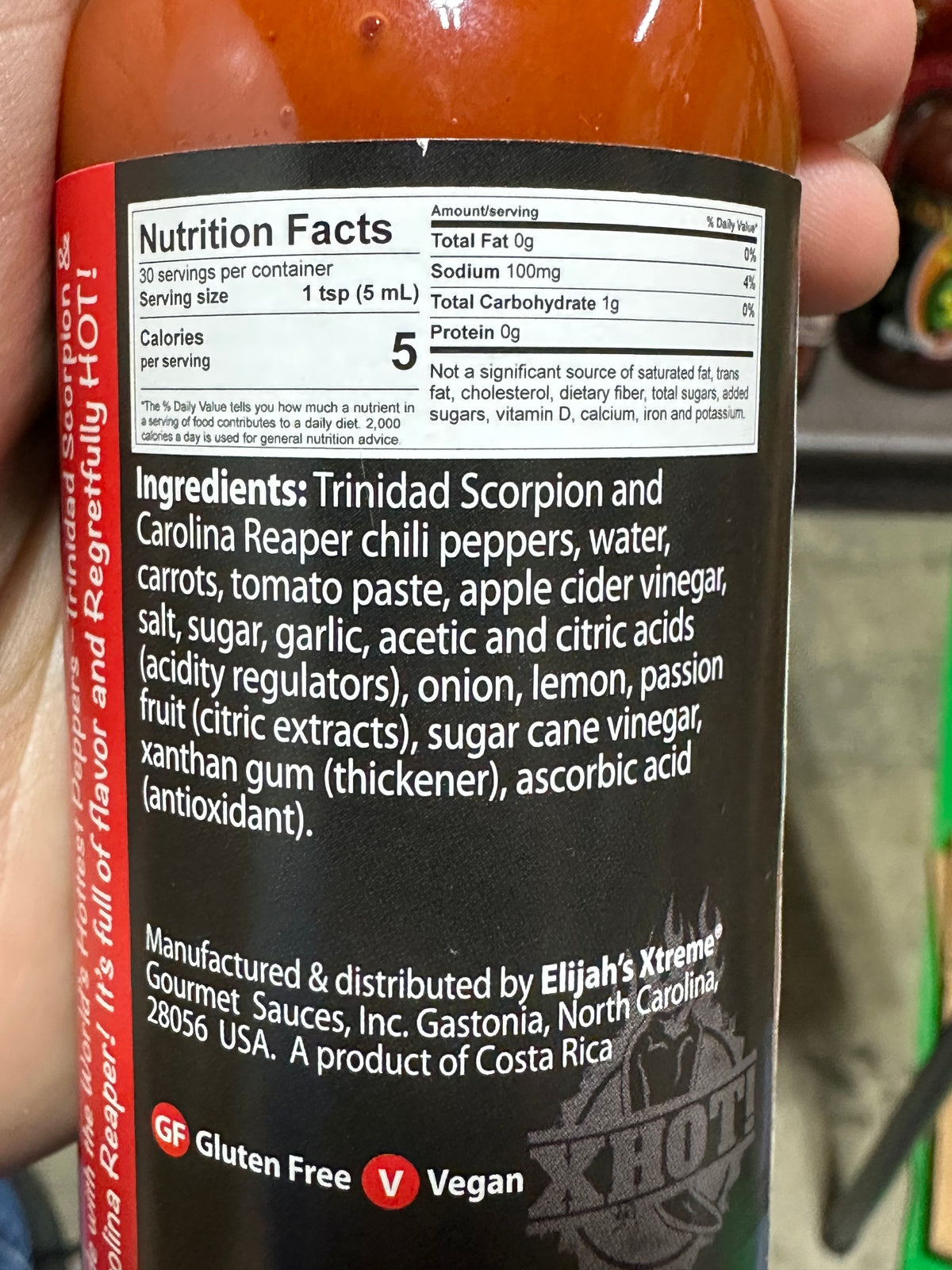 Elijah&#39;s Xtreme Xtreme Regret Hot Sauce