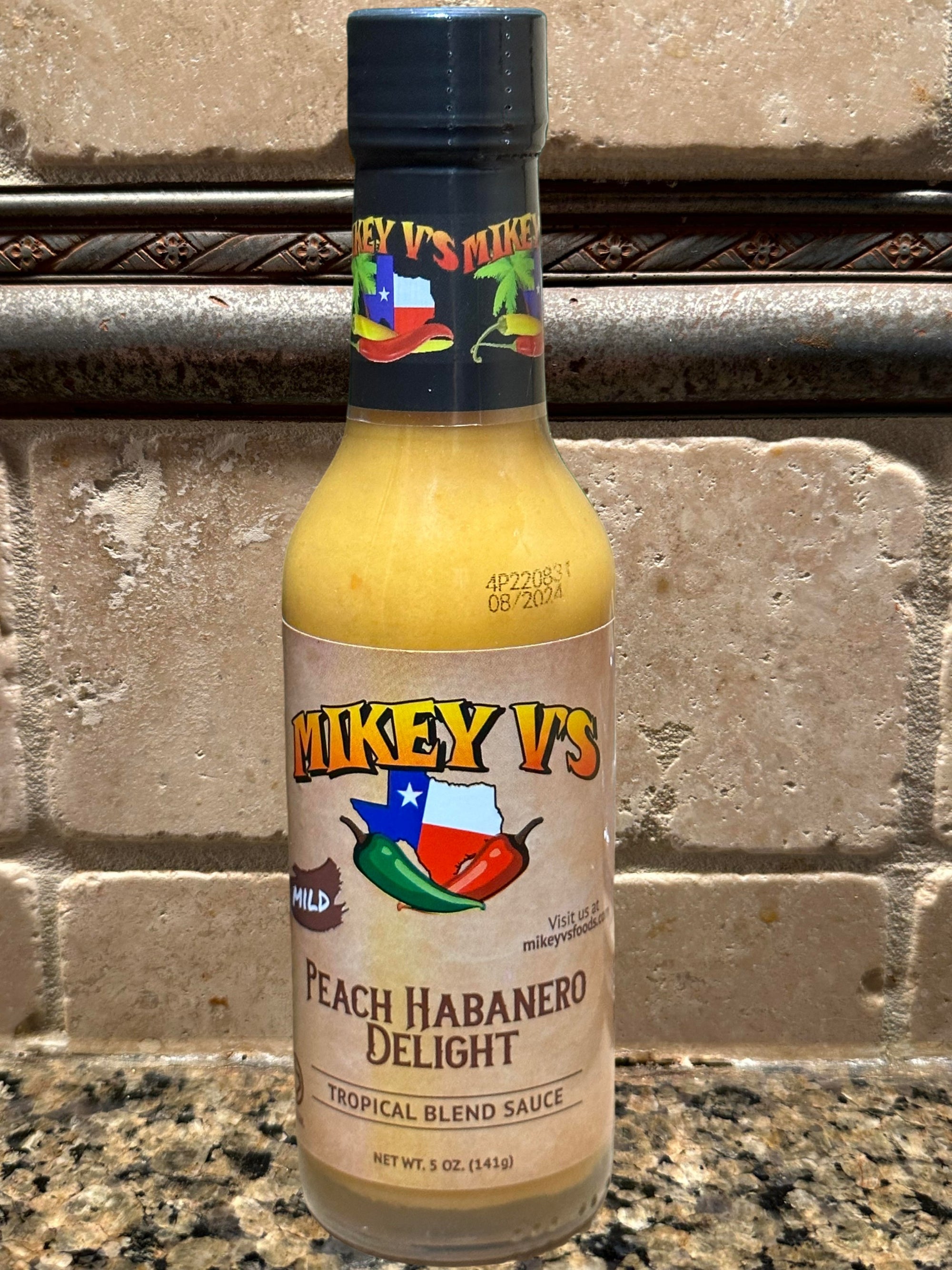 Mikey V's Peach Habanero Delight Hot Sauce