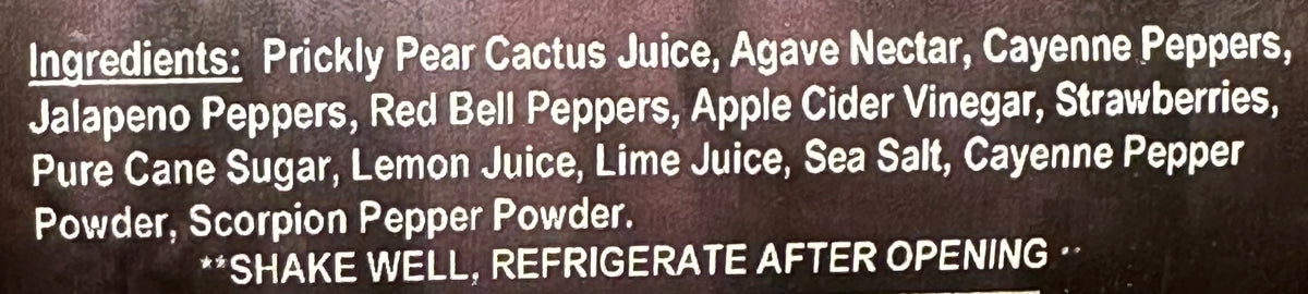Angry Goat Cool Hippo Prickly Pear &amp; Cayenne Pepper Hot Sauce