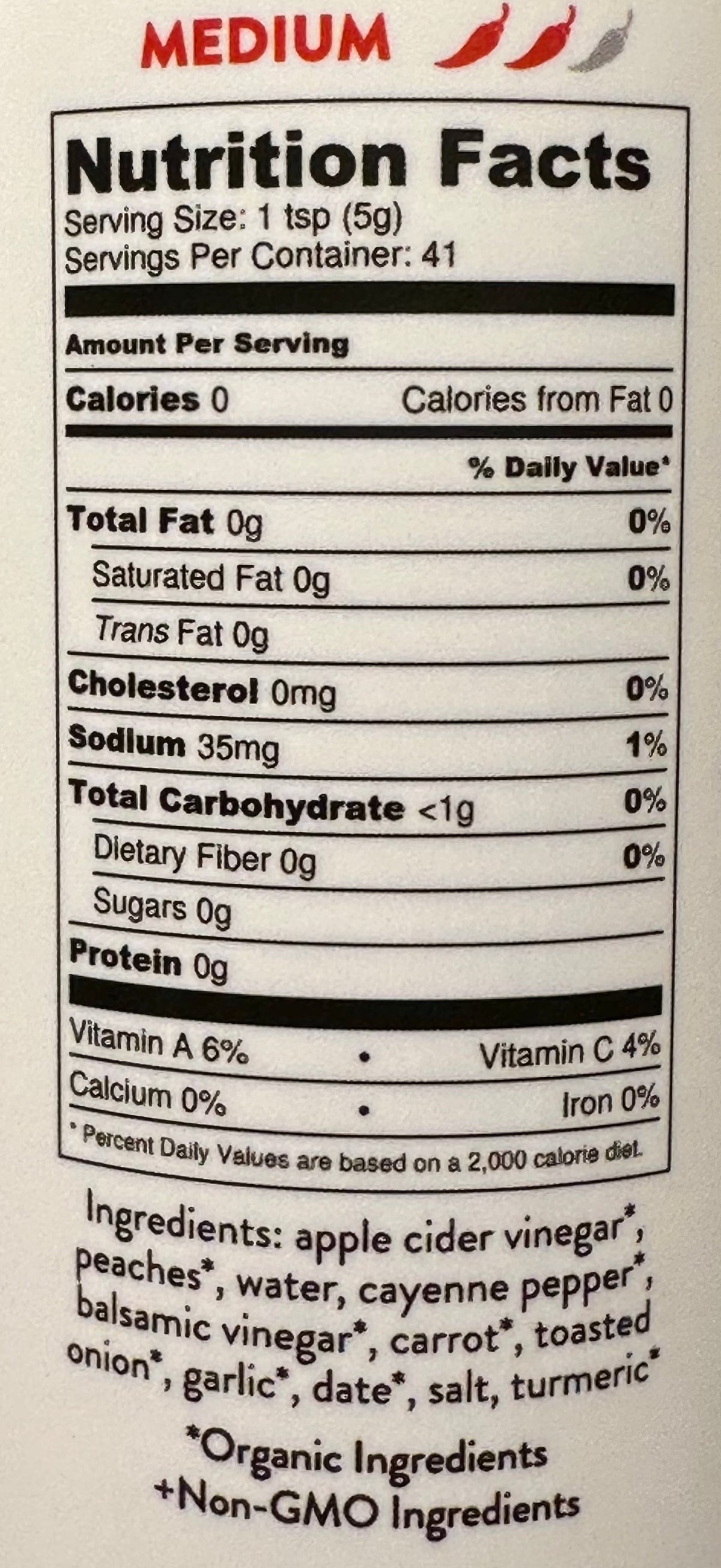 Seed Ranch Peach Cayenne Hot Sauce