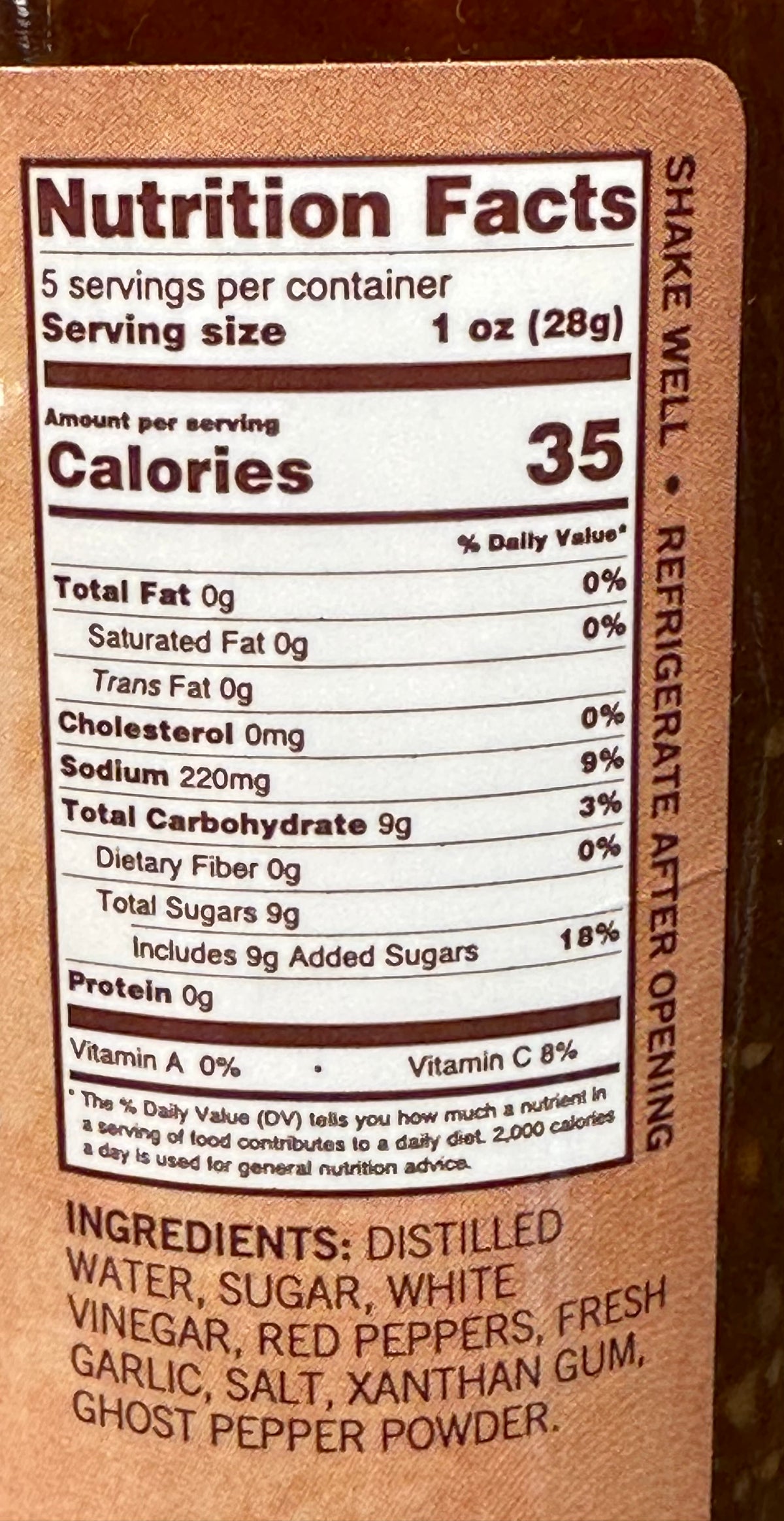 Mikey V&#39;s Sweet Ghost Pepper Hot Sauce